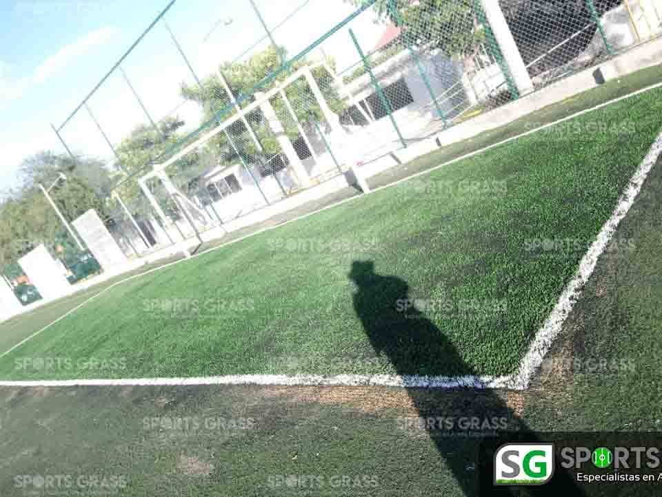 Cancha de fútbol soccer, reparación del círculo central de la cancha y áreas chicas Sports Grass 13