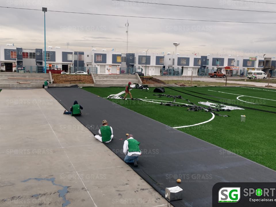 Constructora SADASI Tizayuca Hidalgo Dos Canchas Fútbol 7 Sports Grass 11